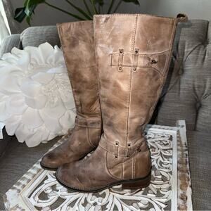Corral Boots Brown Leather Tall Boots Women’s 7